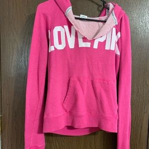 Pink Victoria Secret Hoodie size Medium